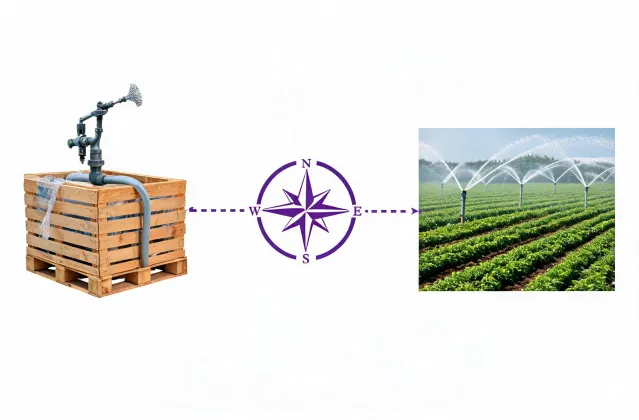 Illustrative irrigation shipment route planning